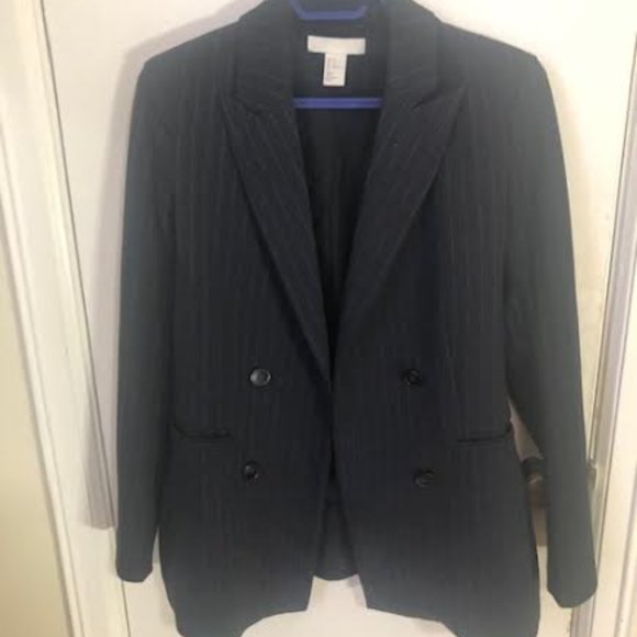 H&M womens business pinstripe blazer - Picture 1 of 3
